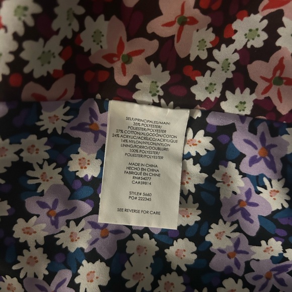 Cabi tweed coat with floral lining - Picture 13 of 14